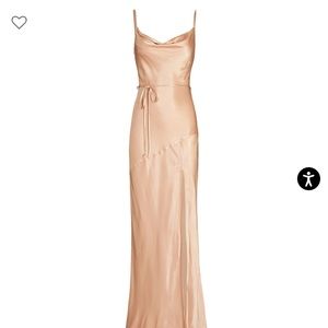 Shona Joy 
La Lune Satin Maxi Dress, Rose
